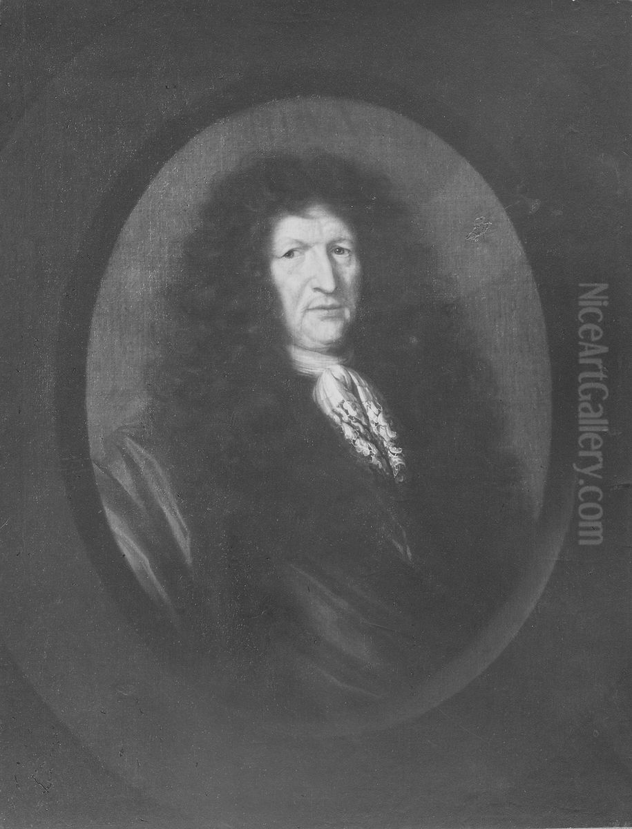 Gregoir Francois du Rietz, 1607-82 Oil Painting by David Klocker Ehrenstrahl