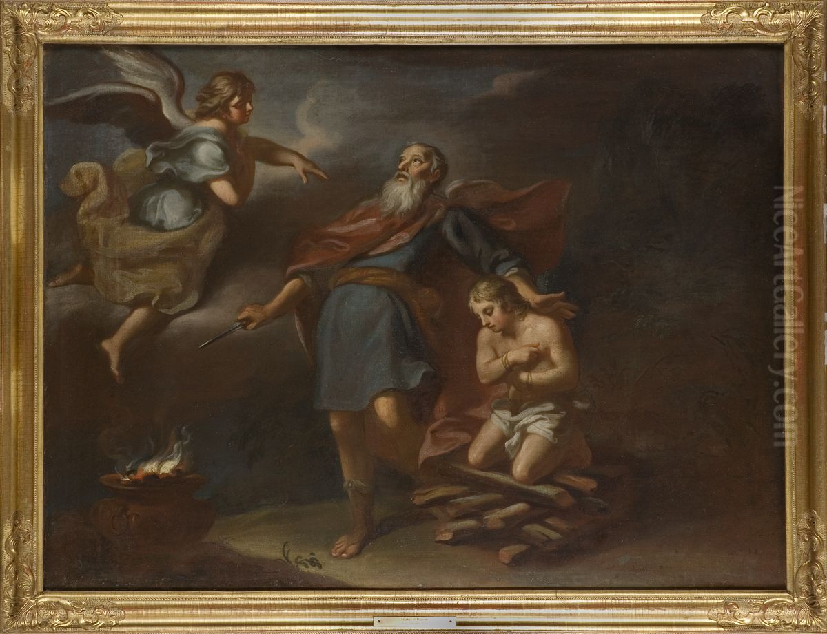Isaks offrande Oil Painting by Georg Engelhard Schroder