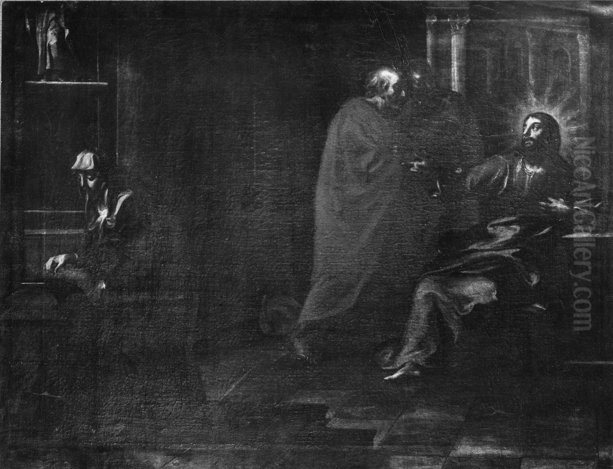 Offerpenningen Oil Painting by Georg Engelhard Schroder