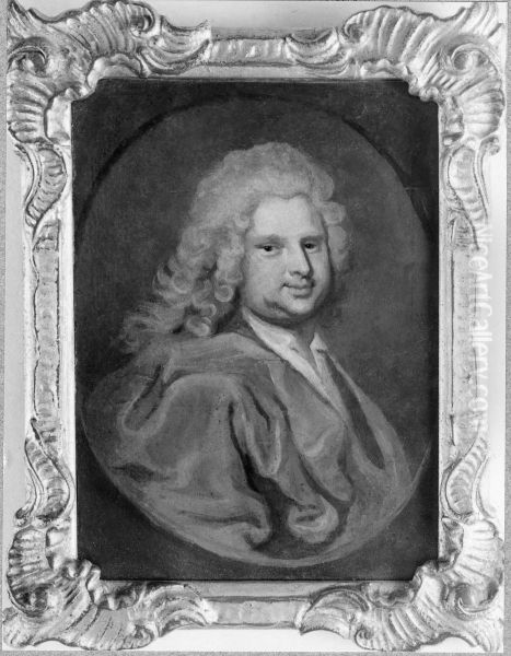 Marten Triewald, 1691-1747 Oil Painting by Georg Engelhard Schroder