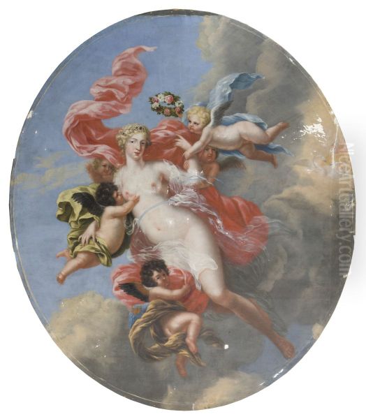 Anna Maria Soop af Limingo, 1660-1735, gift med 1. Axel Wachtmeister af Malsaker 2. Karl Gyllenstierna af Steninge Oil Painting by David Klocker Ehrenstrahl