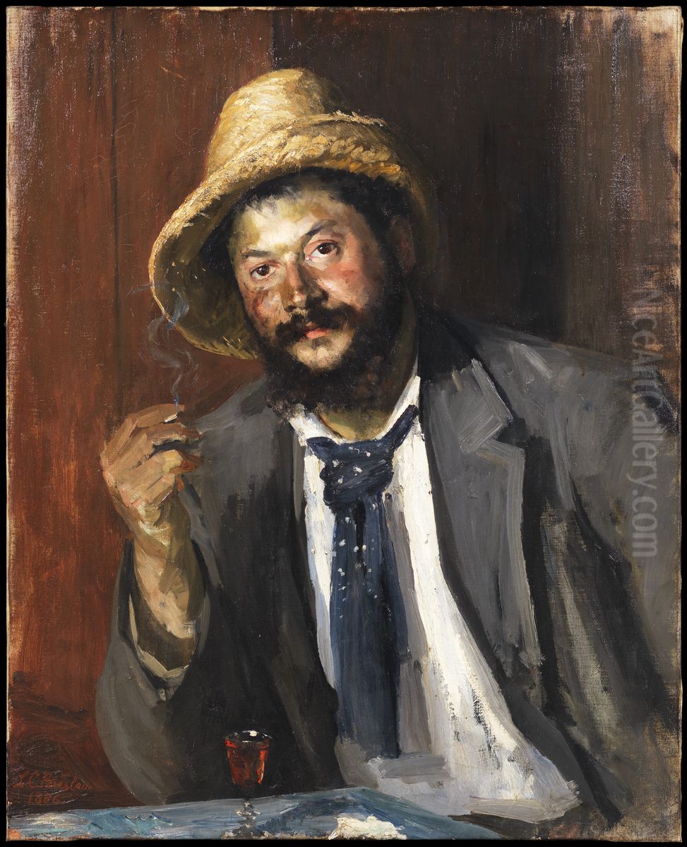 Ernst Josephson, 1851-1906 Oil Painting by Louise Catherine Breslau