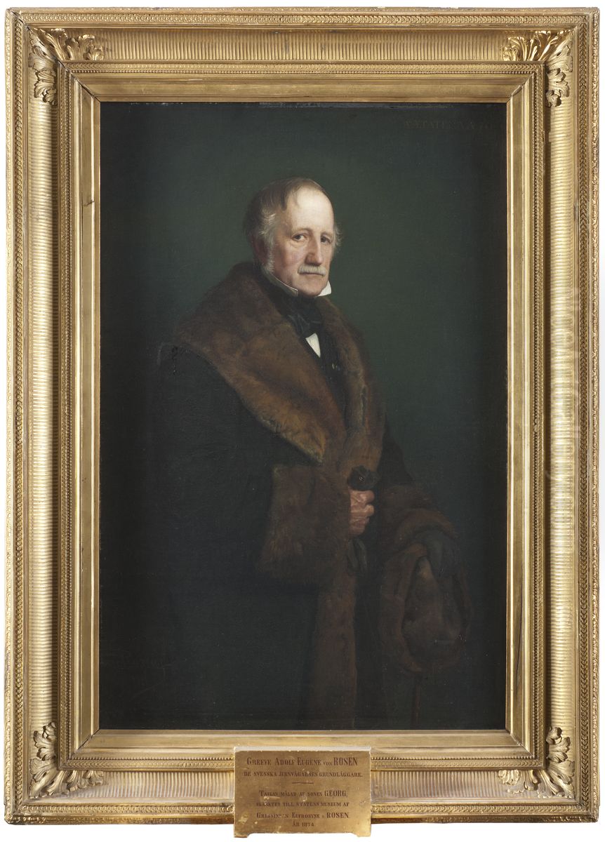 The Artist's Father Col. Count Eugene von Rosen at the Age of 71 Oil Painting by Georg Von Rosen