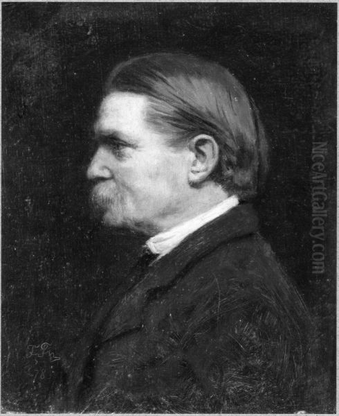 Selfportrait Oil Painting by Ferdinand Julius Fagerlin