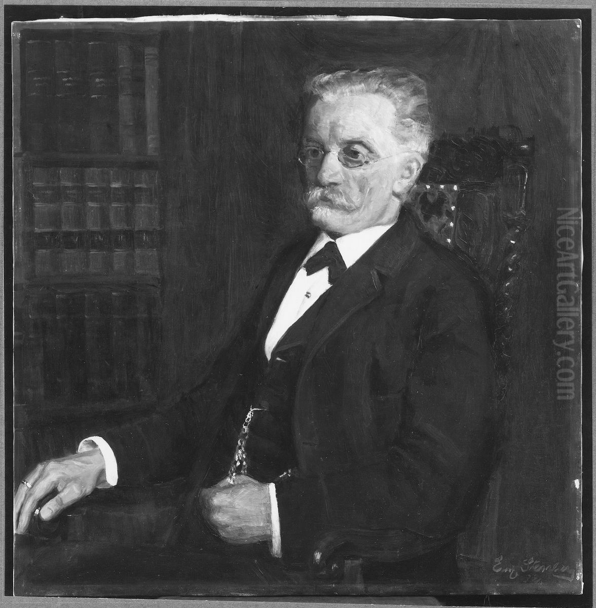 Filip Tammelin, 1839-1915 Oil Painting by Emerik Stenberg
