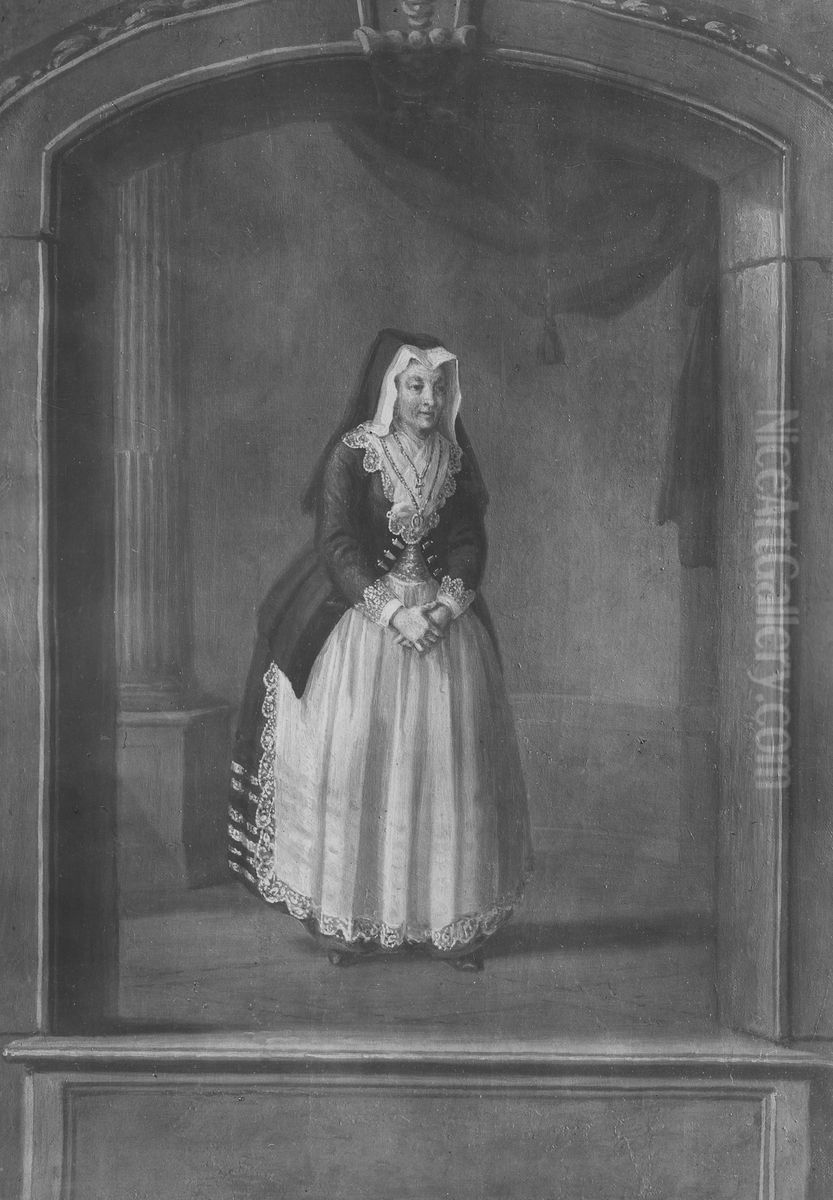 Catharina Maria Volteman, 1758-1831, gift Cederstrom Oil Painting by Pehr Hillestrom