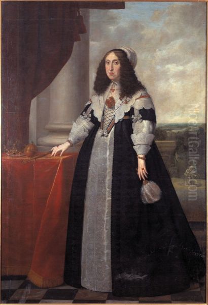 Cecilia Renata, 1611-1644, arkehertiginna av Osterrike, drottning av Polen Oil Painting by Peter Danckerts de Rij