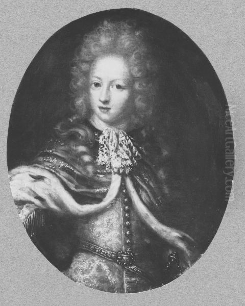 Karl XII, 1682-1718,  konung av Sverige pfalzgreve av Zweibrucken Oil Painting by David Klocker Ehrenstrahl