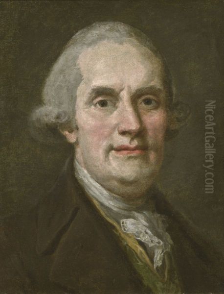Sjalvportratt Oil Painting by Lorens Pasch the Younger