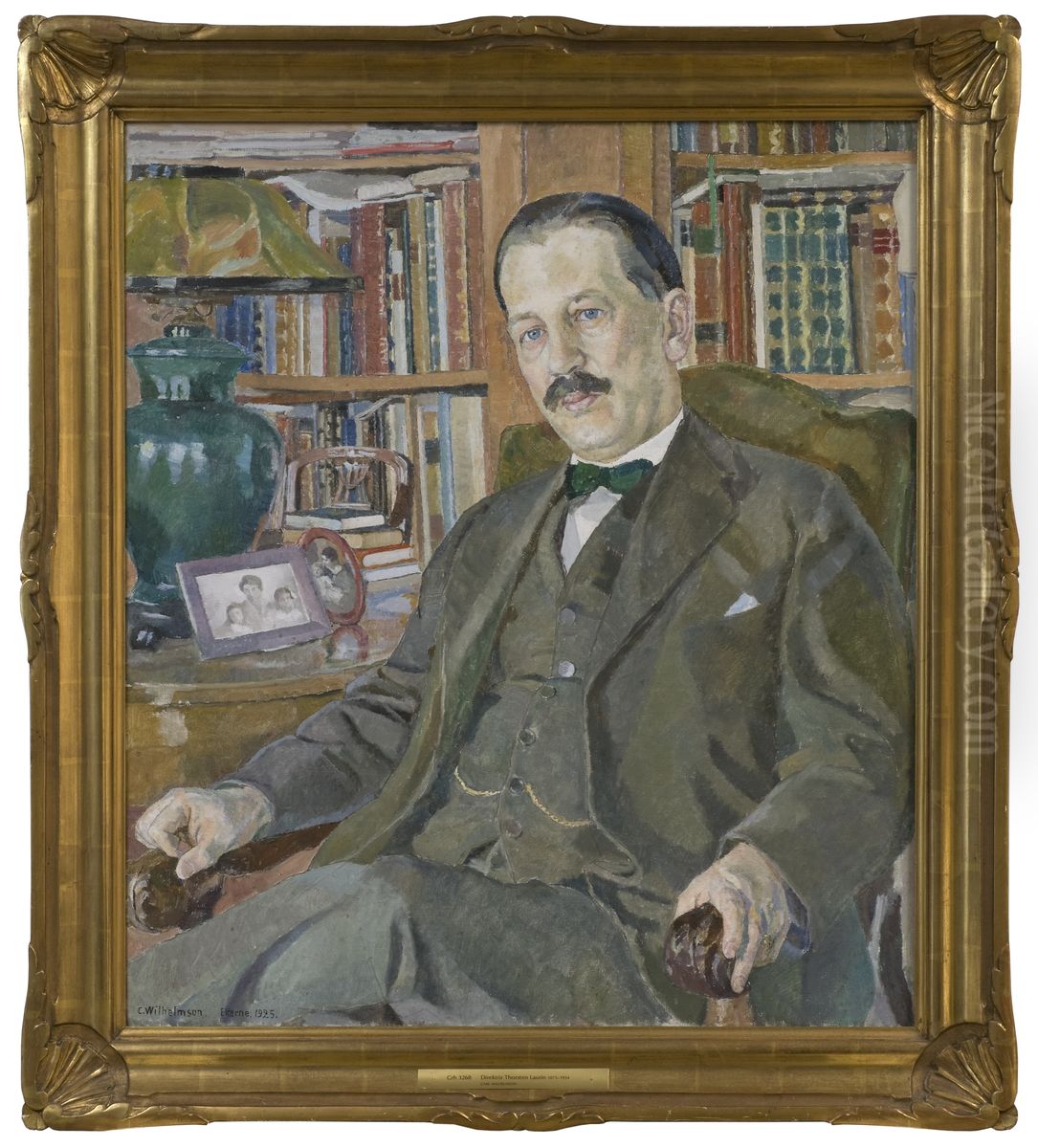Thorsten Laurin, 1875-1954 Oil Painting by Carl Wilhelm Wilhelmson