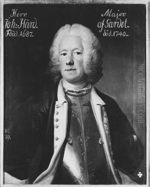 Johan Hard af Segerstad, 1684-1740 Oil Painting by Olof Arenius