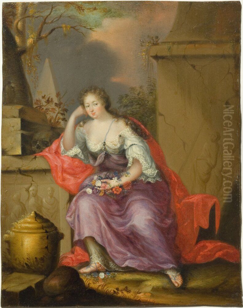 Sophia Juliana Forbus (1649-1701), gift De la Gardie Oil Painting by Andreas von Behn