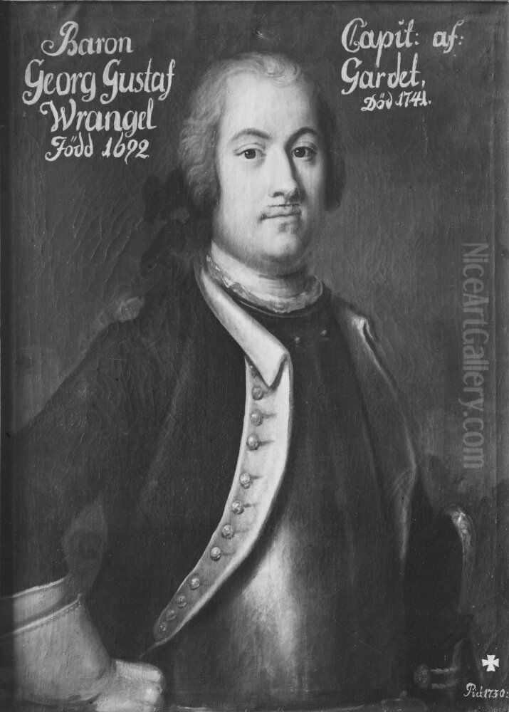 Georg Gustaf Wrangel, 1692-1741 Oil Painting by Lorens Pasch the Elder