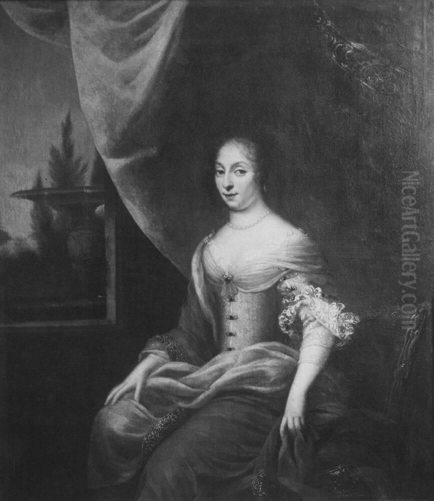 Maria Eufrosyne, 1625-1687 Oil Painting by David Klocker Ehrenstrahl