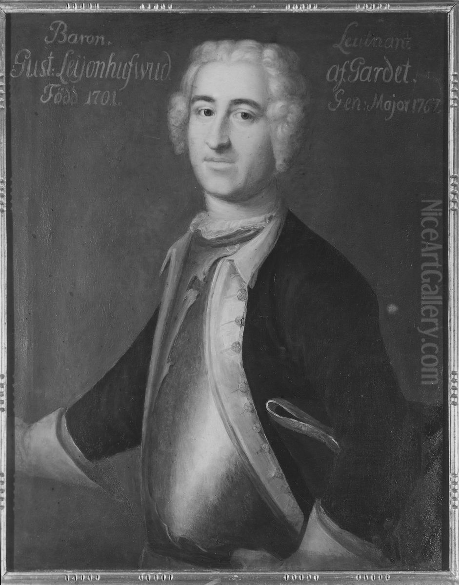 Gustaf Leijonhufvud, 1701-1794 Oil Painting by Johan Henrik Scheffel