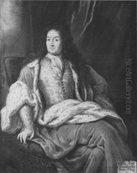Axel Wachtmeister af Malsaker, 1643-1699 Oil Painting by David Klocker Ehrenstrahl