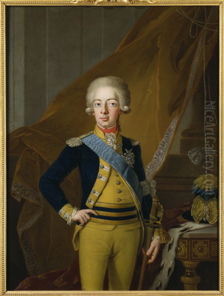 Gustav IV Adolf, 1778-1837, konung av Sverige Oil Painting by Per Krafft the Elder