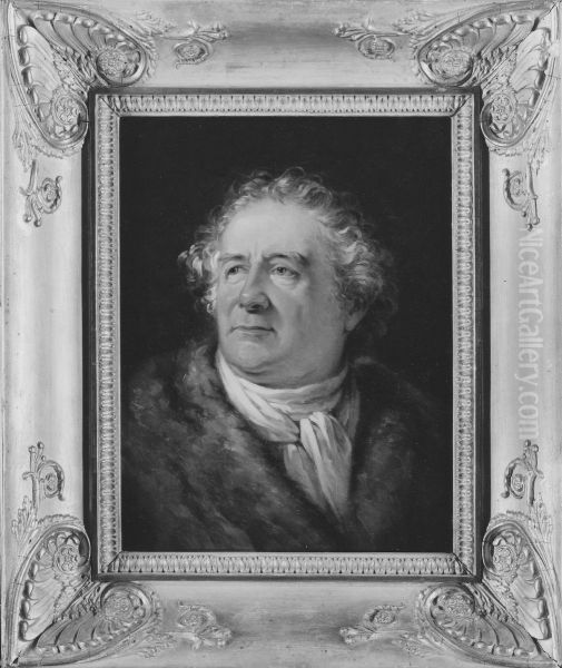 Christofer Christian Karsten, 1756-1827. Operasangare Oil Painting by Johan Gustaf Sandberg