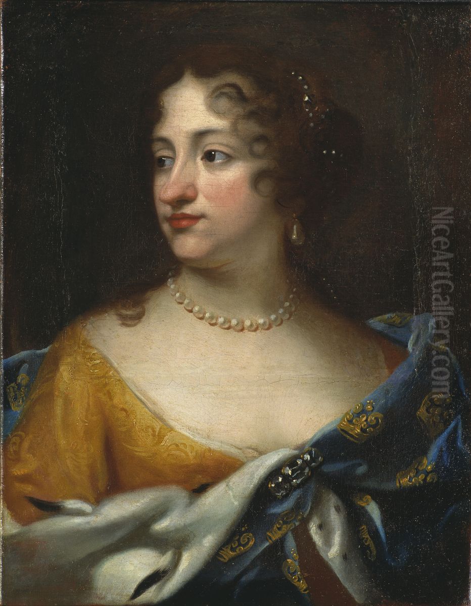 Ulrika Eleonora d.a. 1656-1693, drottning av Sverige prinsessa av Danmark Oil Painting by Jacques d'Agar