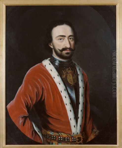 Alexander Bagrationi, 1674 - 1711, prins av Imeretien Oil Painting by Martin Mytens