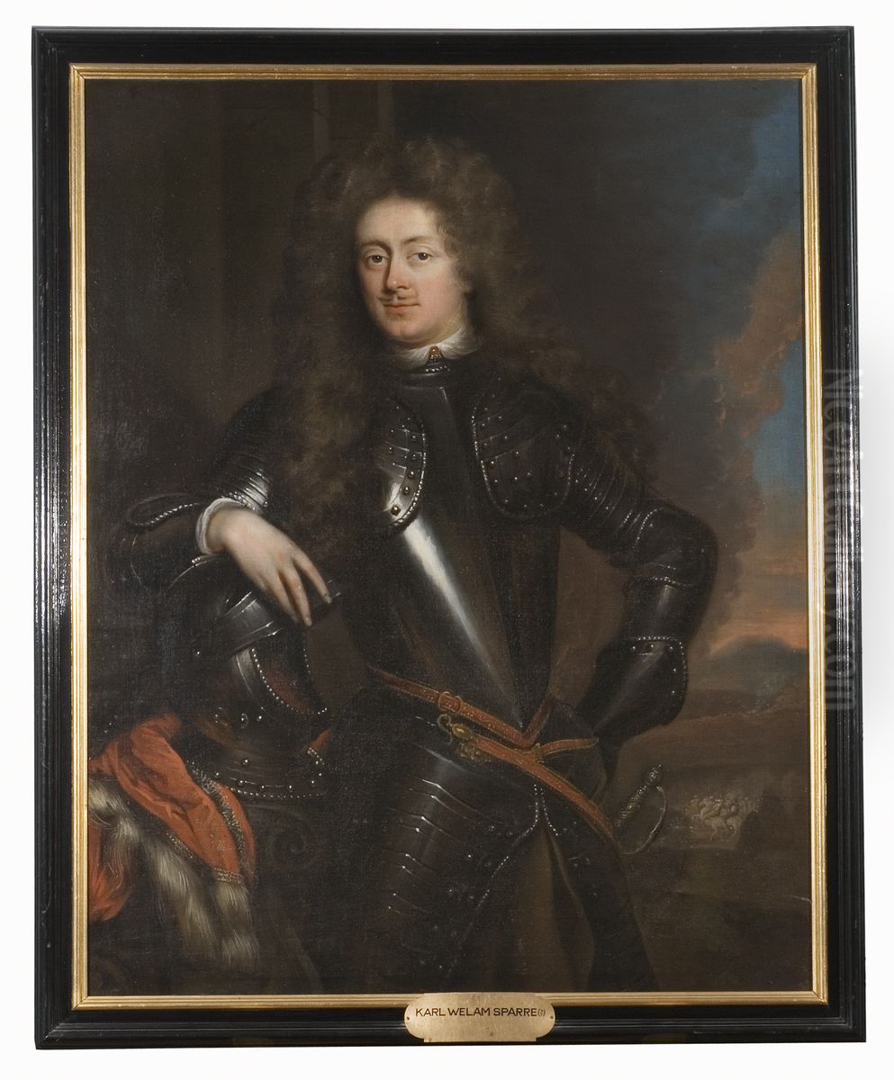 Karl Wilhelm Sparre 1661-1709 Oil Painting by Jan de Baen