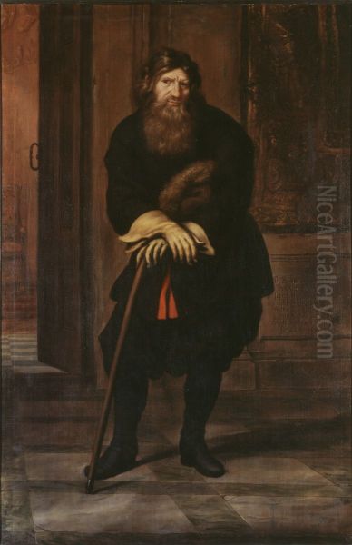 Per Olsson, dod 1692 Oil Painting by David Klocker Ehrenstrahl