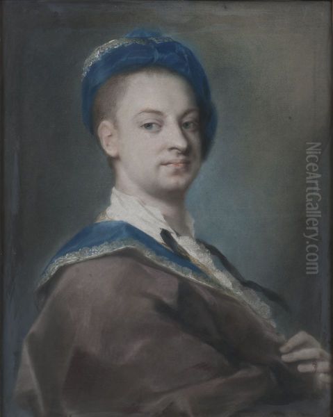 Greve Nils Bielke (1706-1765) Oil Painting by Rosalba Carriera
