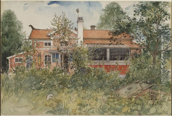 Stugan. Ur Ett hem (26 akvareller) Oil Painting by Carl Larsson