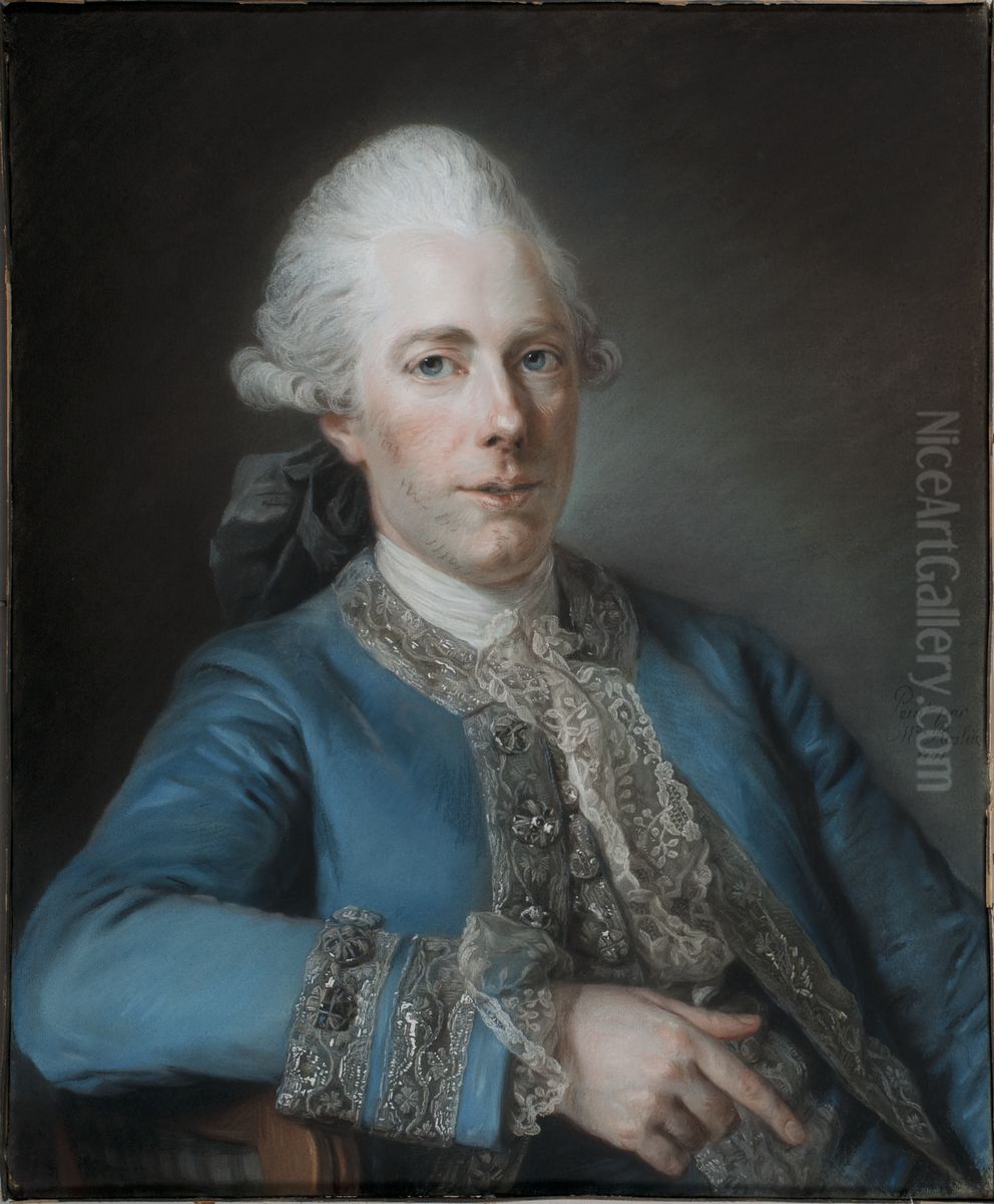 Marie-Joseph Peyre, 1730-1785 Oil Painting by Marie-Suzanne Giroust