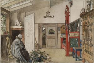 The Studio. From A Home (26 watercolours)