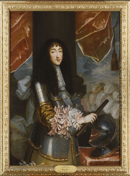 Filip I, 1640-1701, hertig av Orleans Oil Painting by Jean Nocret