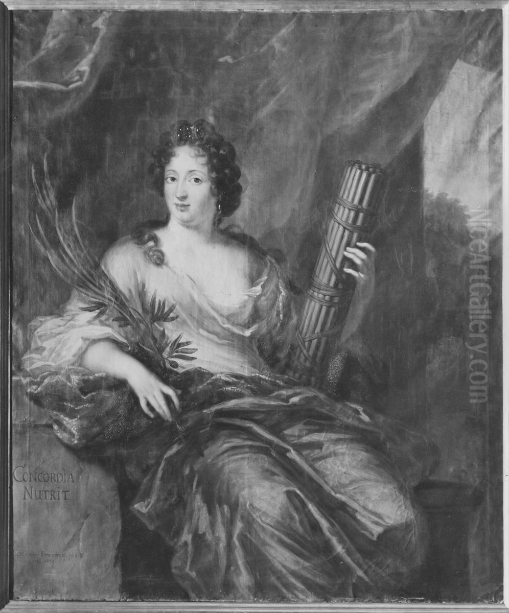 Allegori Justitia Oil Painting by David Klocker Ehrenstrahl