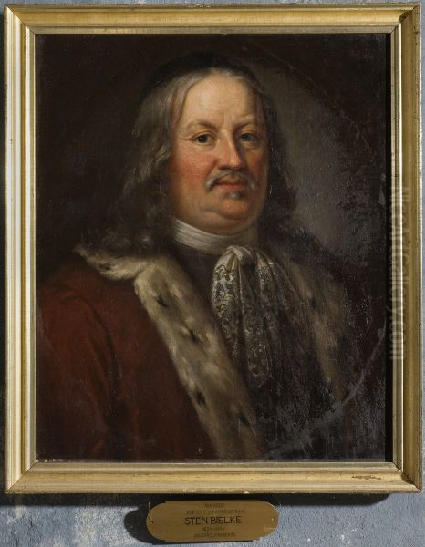 Sten Bielke, 1624-1684 Oil Painting by David Klocker Ehrenstrahl