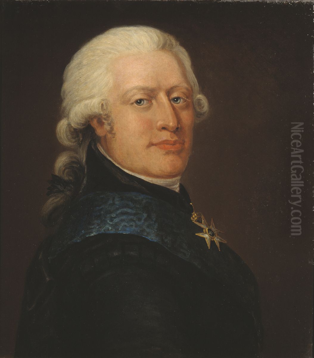 Adolf Fredrik Munck af Fulkila Oil Painting by Jonas Forsslund