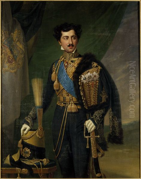 Oskar I, 1799-1859, kung av Sverige och Norge Oil Painting by Fredric Westin