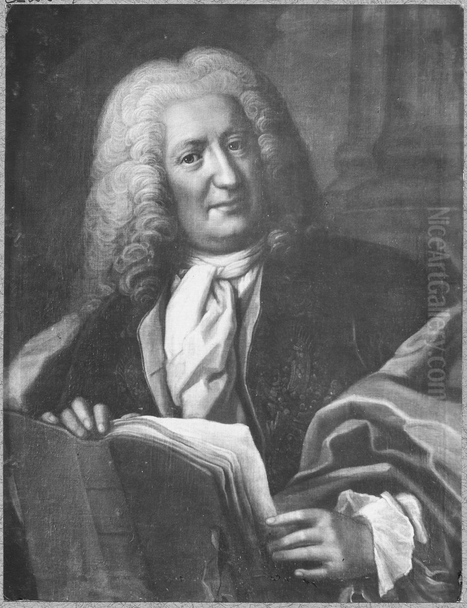 Goran Josua Adelcrantz, 1668-1739 Oil Painting by Lorens Pasch the Elder