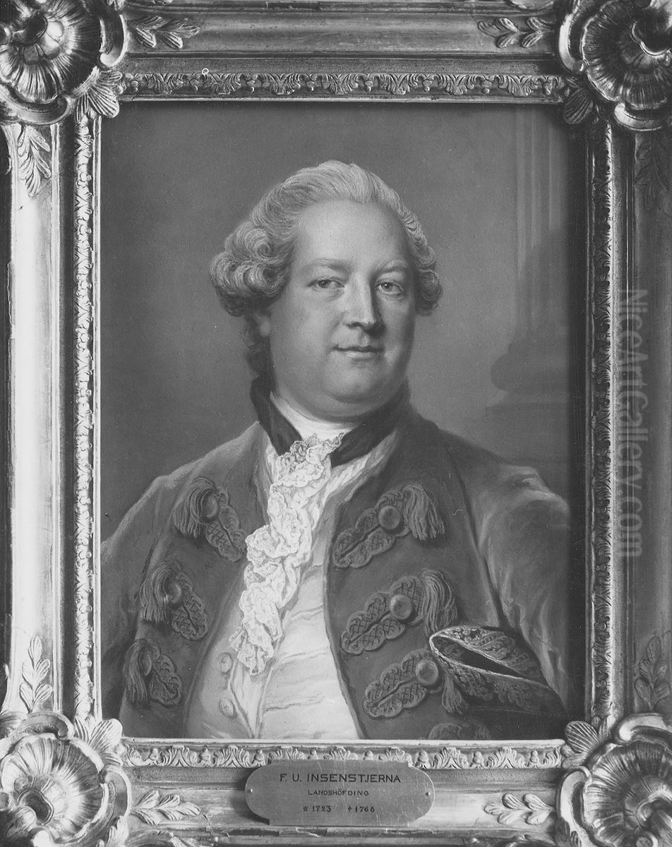 Fredrik Ulrik Insenstierna, 1723-1768 Oil Painting by Gustaf Lundberg