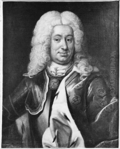 Fredrik I, 1676-1751, kung av Sverige Oil Painting by Lorens Pasch the Elder