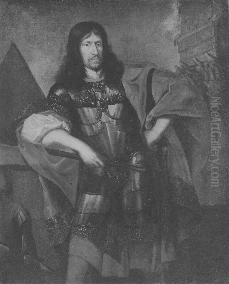 Okand man troligen furste Oil Painting by David Klocker Ehrenstrahl