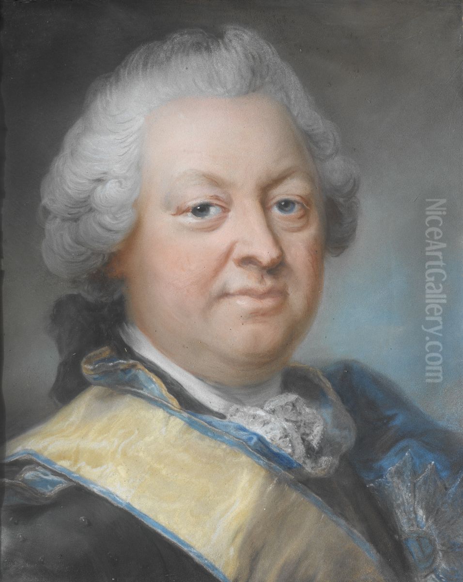 Volter Reinhold, Stackelberg, 1705-1801 Oil Painting by Gustaf Lundberg