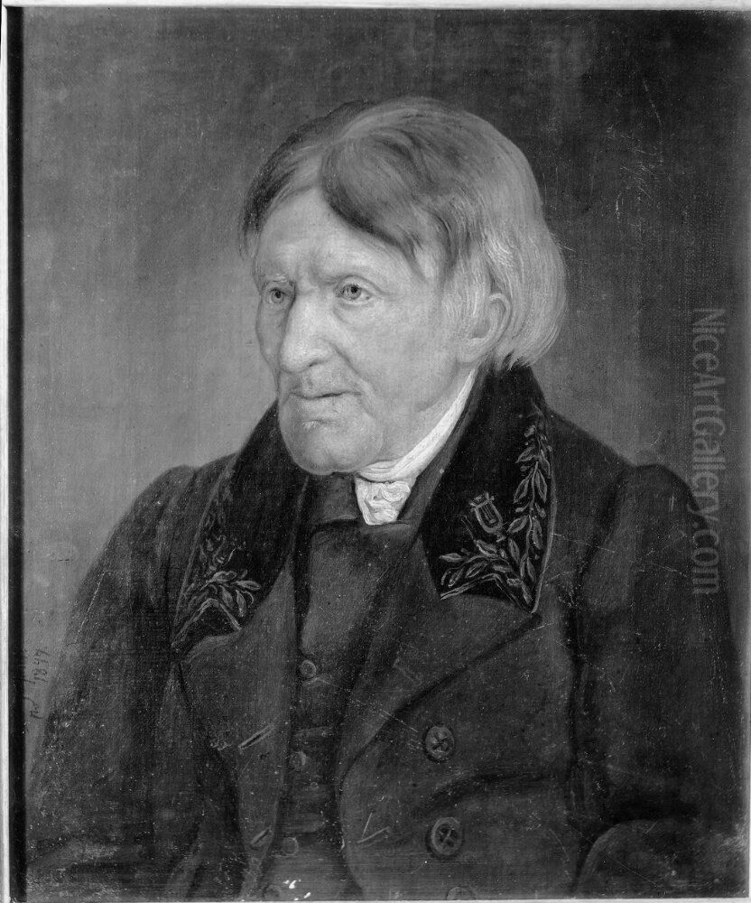Reinhold Scheringson (1759-1844), professor Oil Painting by Axel Johan Fagerplan