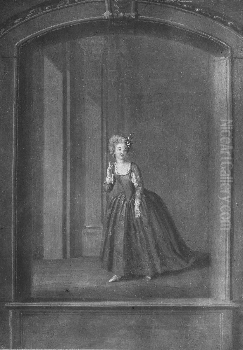Christina Charlotta Gyldenstolpe, 1766-1825 gift Stjerneld Oil Painting by Pehr Hillestrom