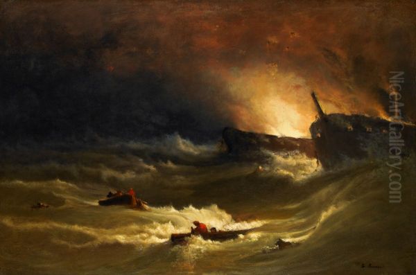 Tragedy at Sea Oil Painting by George Inness
