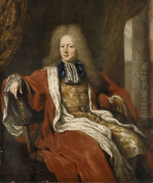 Carl Gyllenstierna af Steninge, 1649-1723 Oil Painting by David Klocker Ehrenstrahl