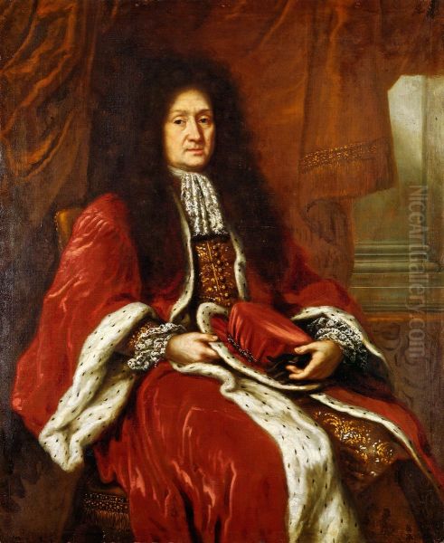 Axel Stalarm, 1630-1702 Oil Painting by David Klocker Ehrenstrahl