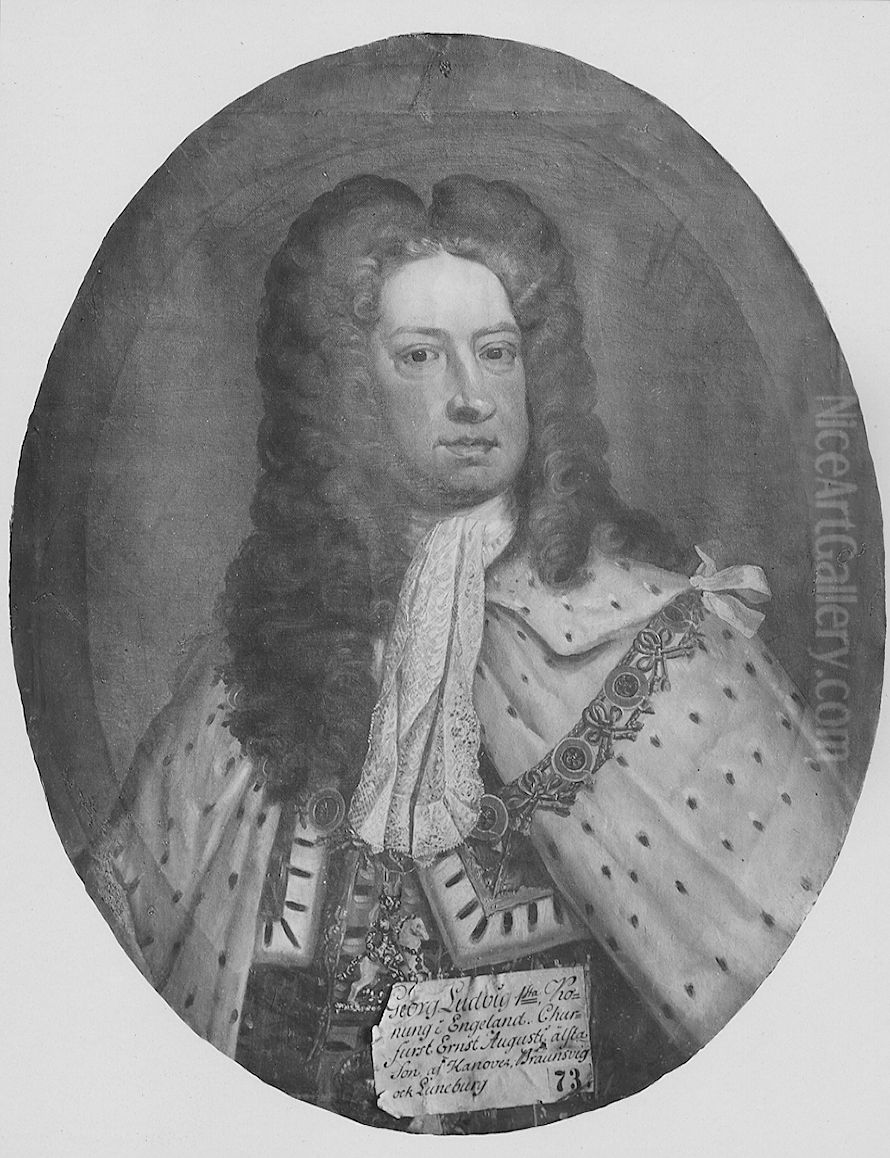Georg I, 1660-1727, konung av England Oil Painting by Godfrey Kneller