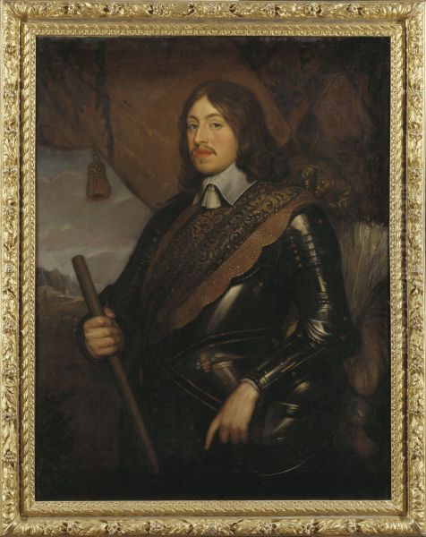 Karl X Gustav (1622-1660) pfalzgreve av Zweibrucken, kung av Sverige Oil Painting by David Beck