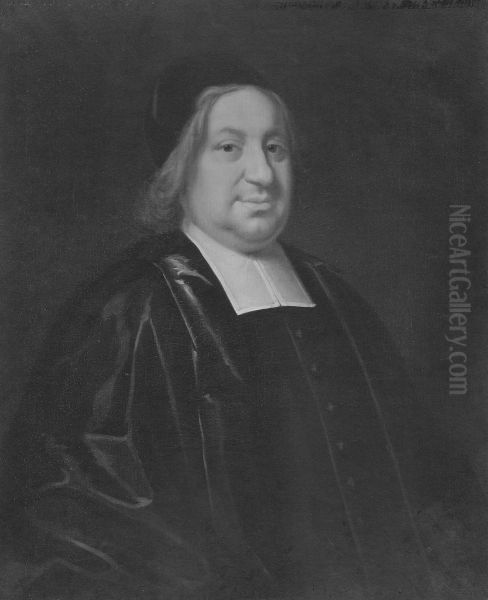 Johannes Gezelius den yngste, 1686-1733 Oil Painting by Johan Henrik Scheffel