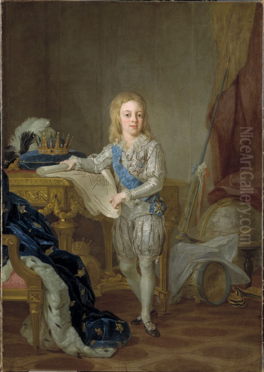 Gustav IV Adolf, 1778-1837, konung av Sverige Oil Painting by Lorens Pasch the Younger