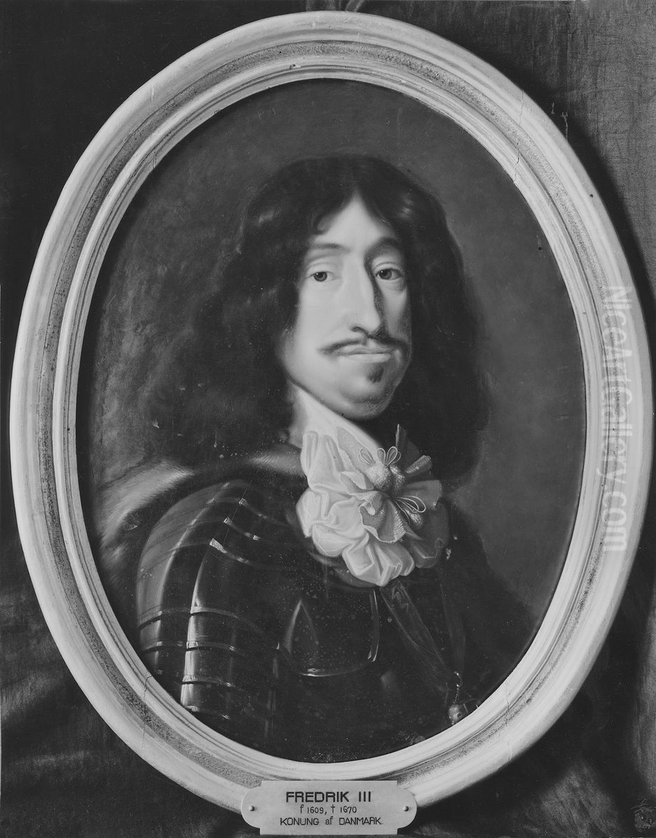 Fredrik III, 1609-70,  konung av Danmark och Norge Oil Painting by Abraham Wuchters